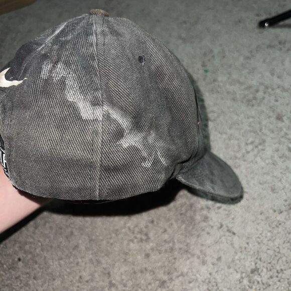 Vintage 90s Nike Golf Hat Cap Strap Back Adjustable Black Embroidered Logo Adult - Picture 4 of 7